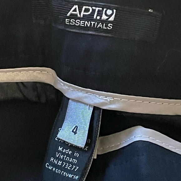 Apt 9 Black Mid Rise Shorts Size 4 - Picture 6 of 9